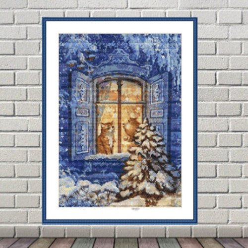 Christmas Eve PDF Counted Cross Stitch Pattern Christmas Farm Etsy christmas-eve-pdf-counted-cross-stitch-pattern-christmas-farm-etsy