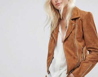 suedette jacket womens