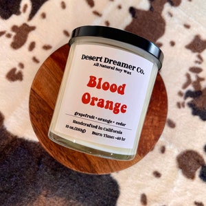 Blood Orange | 10 oz candle jar | 100% soy wax