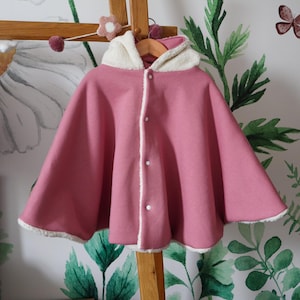XXL reversible poncho, children&#39;s cape from 0 to 4 years old