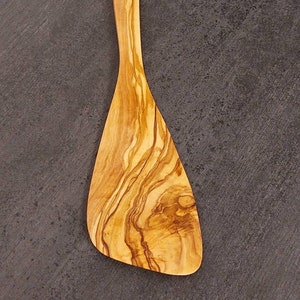 Left-handed spatula made of olive wood 30 cm, spatula, kitchen helper, kitchen utensils handmade