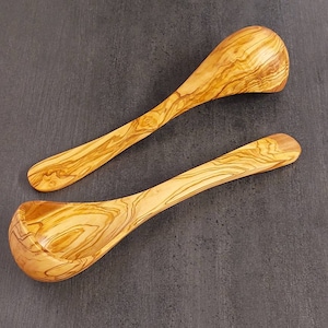 Soup ladle made of olive wood, ladle wooden ladle, sauce ladle, pouring spoon, handmade