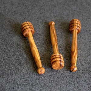 Olive wood honey spoon, honey lifter, honey taker