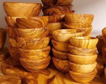 Schale aus Olivenholz, Schüssel, Schälchen, Holzschale, Schüssel, Holz Schalen-Set, Geschenk