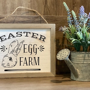 Easter wood sign