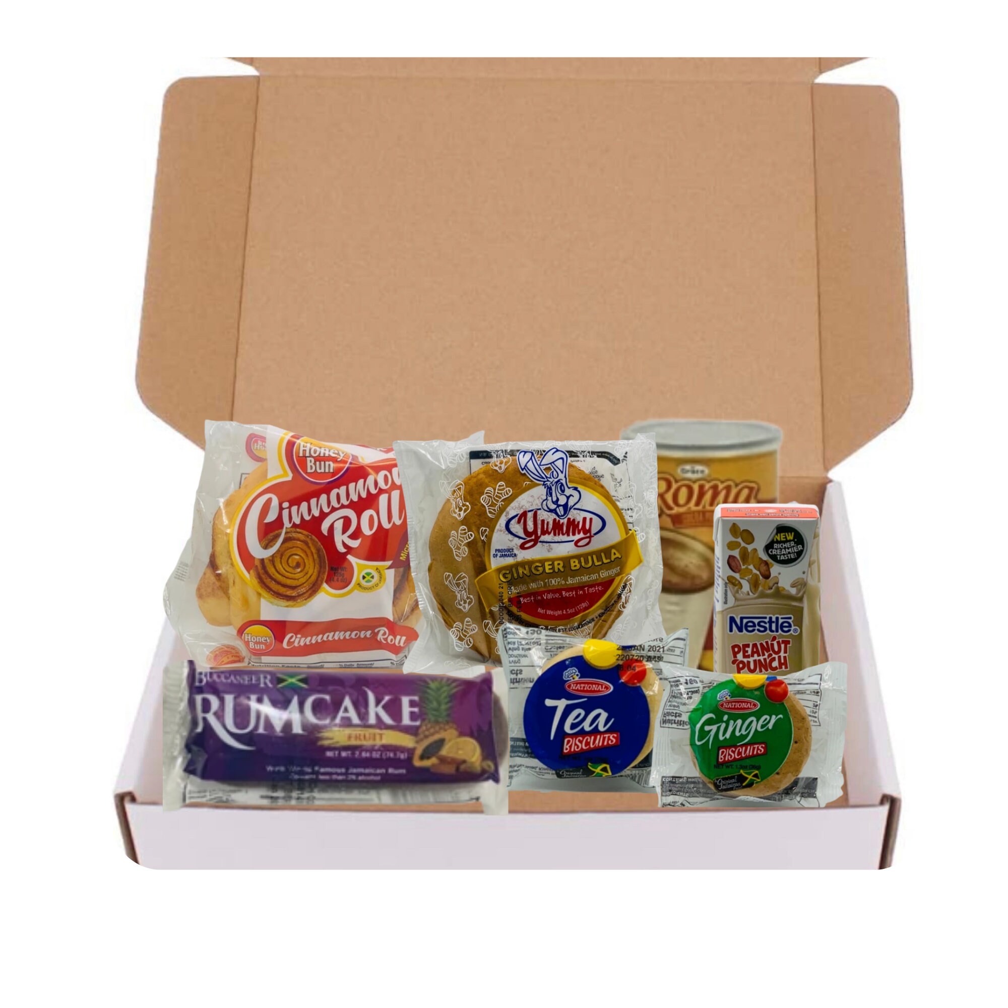 JAMAICAN PASTRY BOX Jamaican Snack Box Jamaican Rum Cake and Etsy UK