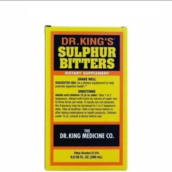 Dr Kings Sulphur Bitters Dietary Supplement for digestive system Small