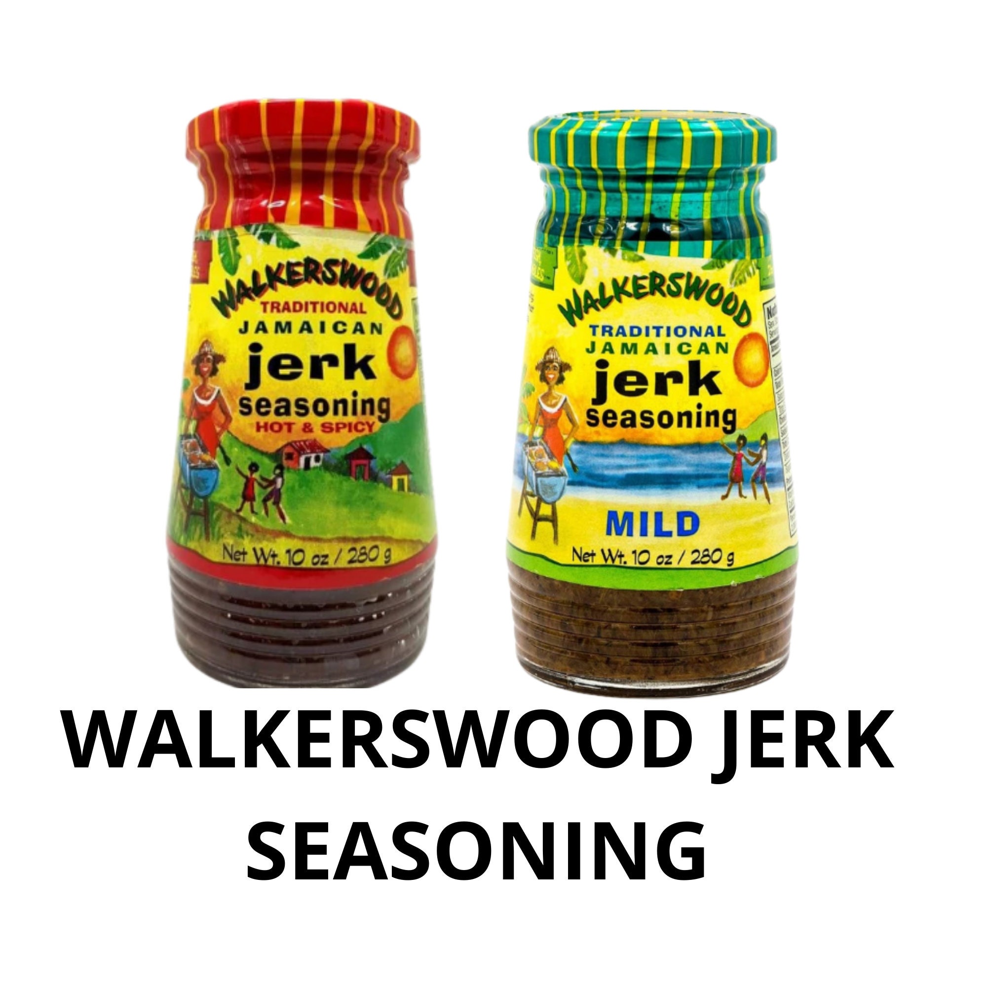 Walkerswood Jamaican Jerk Seasonings Mixed Pack - Hot & Spicy, Mild and  Jerk Marinade