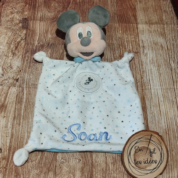 Doudou mickey personnalisable