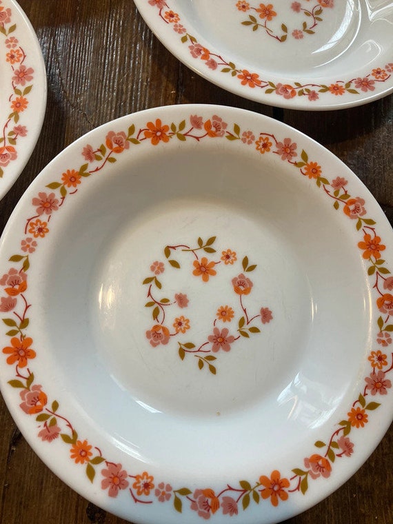 ARCOPAL Scania Collection 6 Soup Plates - Vintage Design 70s Made