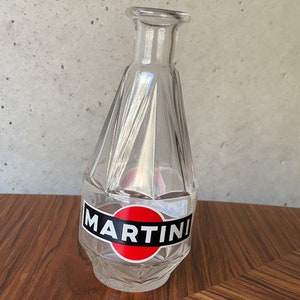 MARTINI Vintage-Karaffe mit besticktem Glas – Dekanter im Vintage-Design, hergestellt in Italien