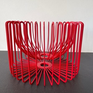 IKEA Tradig Vintage Ehlen Johansson Centerpiece - Fruitschaal Rood - Modern Art Design Zeldzame Broodtrommel
