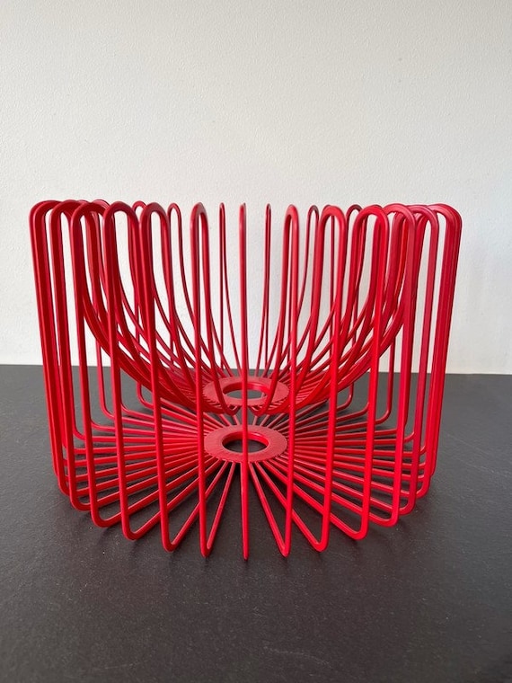 Vintage IKEA Trådig Fruit Basket 90s - Red - Design by Ehlén