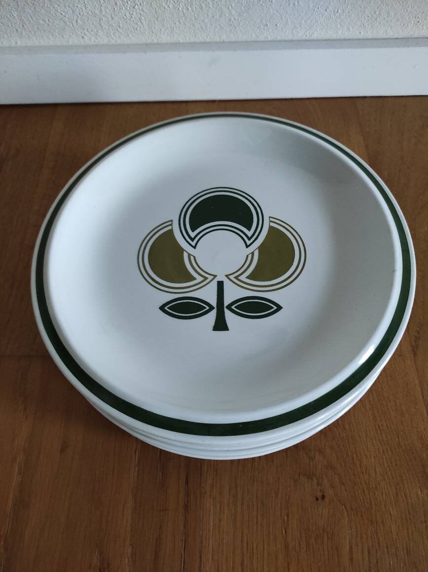 Plat Rond Vintage Mondovì Par Richard Ginori – Céramique Jaune, Années 1960