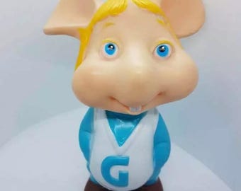 Topo Gigio rubber toy doll - collectible - drawing by Maria Perego - rare