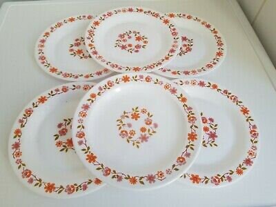 8 ASSIETTES À Dessert en Céramique Décor Bleu Floral Campagne Chevaux 20,5cm EUR 18,00 - FR
