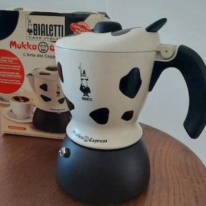BIALETTI Mukka Express 2 Cups Used Cappuccino Machine Maker Made in Italy - Instruction booklet + Original box included.