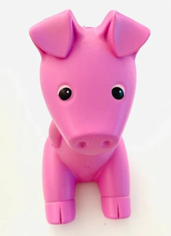 希少なIKEA Gullgris 豚の貯金箱、硬質PSプラスチック、23 cm、Monika