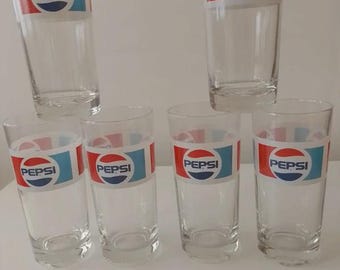 1990年代のペプシグラス6個セット - コレクションタンブラー
