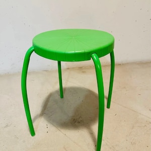 Beautiful IKEA Frosta stool design by Maria Vinka green color - vintage design stools from the 1990s