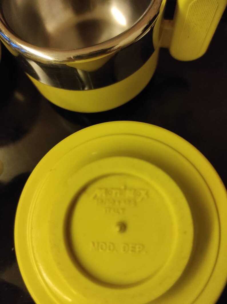 Morinox Set 6 Coffee Thermos Cups With Metal Tray Vintage Etsy