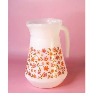 ARCOPAL France Carafe Vintage Scania Fiori collection - 1970s house