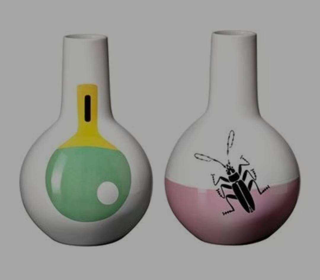 SKAMT Squiggle Wave Vases IKEA Pink Wavy Vases 90s Etsy