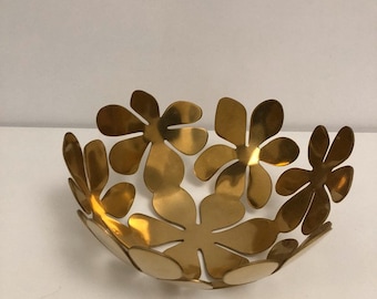 Vintage Designer Ehlén Johansson White Wire Fruit Bowl IKEA