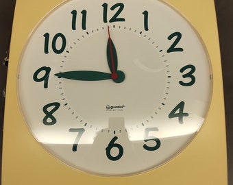 Vintage Guzzini Wall Clock - Etsy