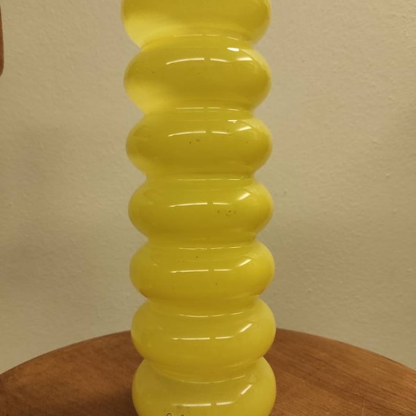 IKEA Solstrale Bubble vase yellow - designer Anne Nilsson - vintage design Made in Sweden