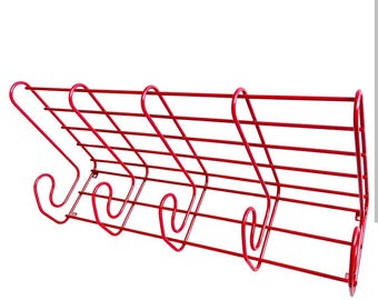 IKEA Fran ウォールフック コートラック 壁掛け ヴィンテージ 3個 Vintage IKEA Fran Coat Rack in Red - Wall Mounted Coat Rack - Made