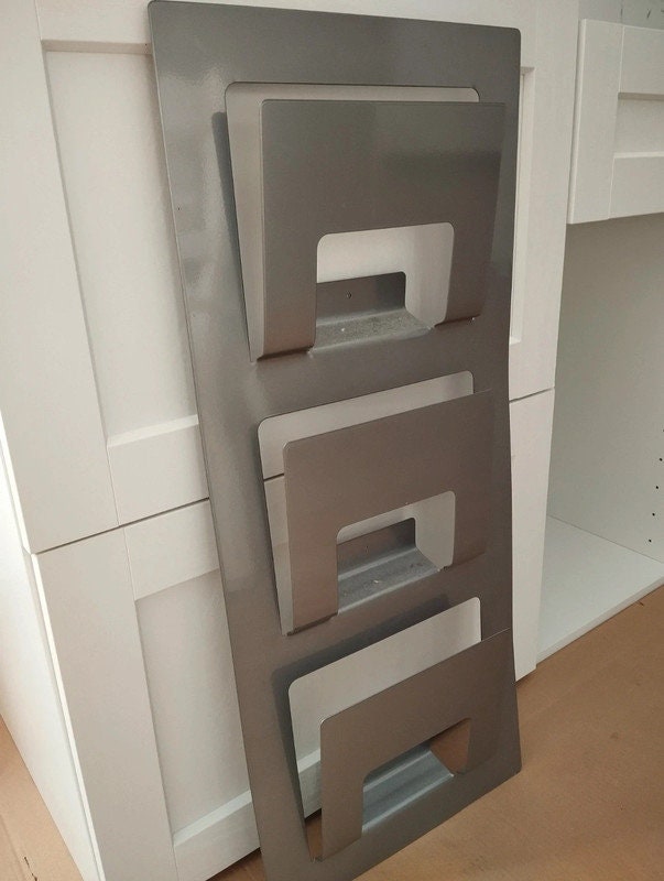 IKEA Skrissel Vintage Design 2000s Wall Mounted Metal Magazine