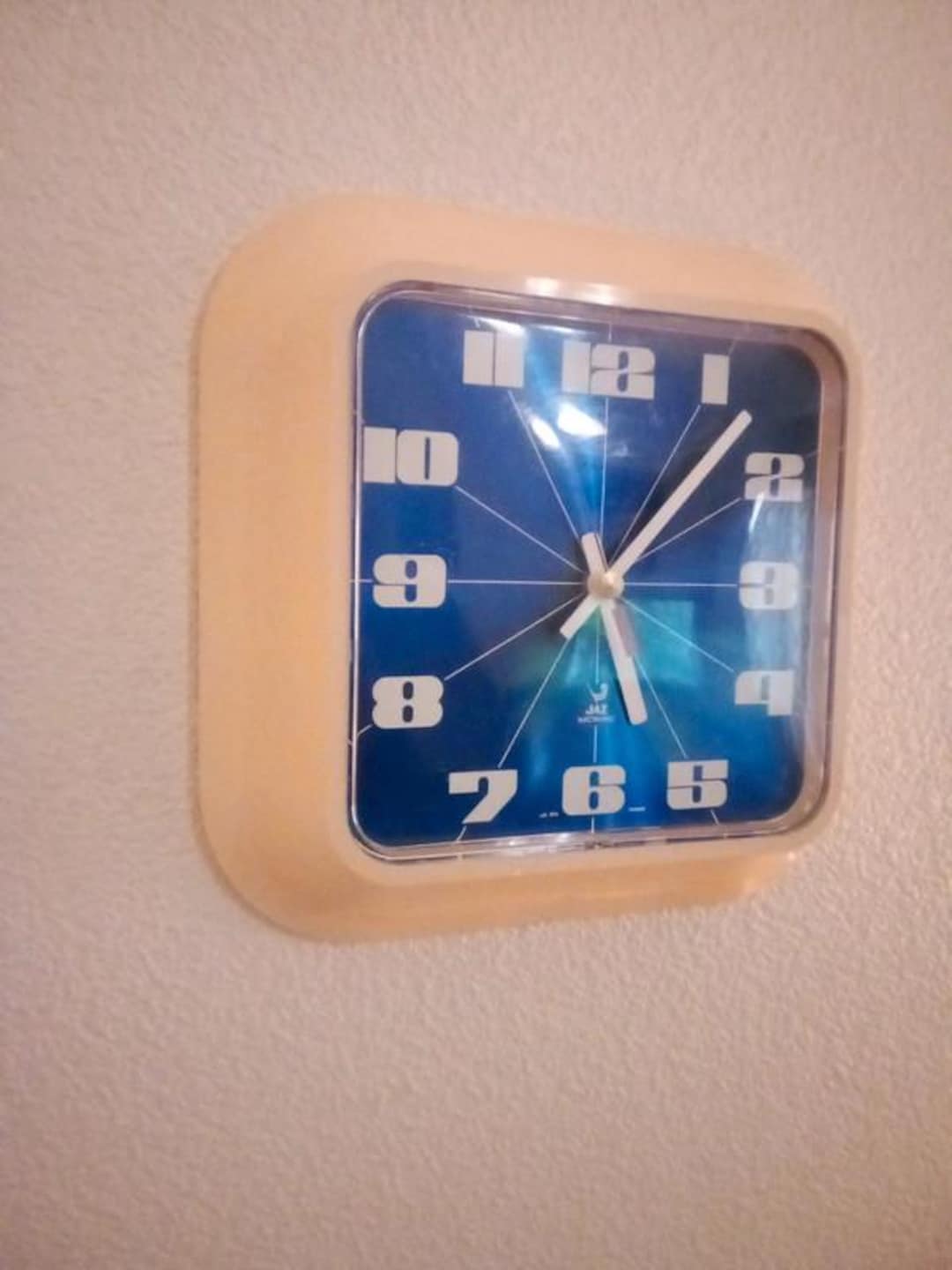 JAZ Vintage Wall Clock 1970s - Made in France - Space Age Design