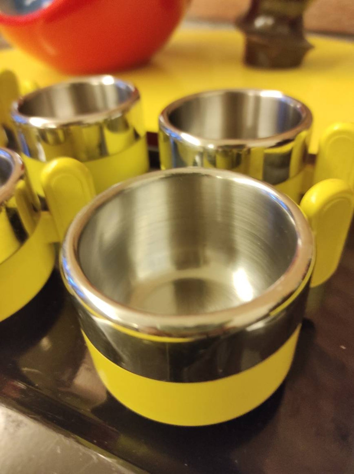 Morinox Set 6 Coffee Thermos Cups With Metal Tray Vintage Etsy