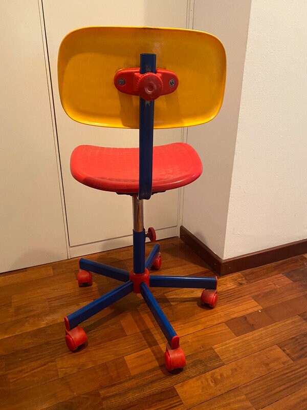 IKEA Memphis Style Chair - Kids Skandinavian Bureau Stool