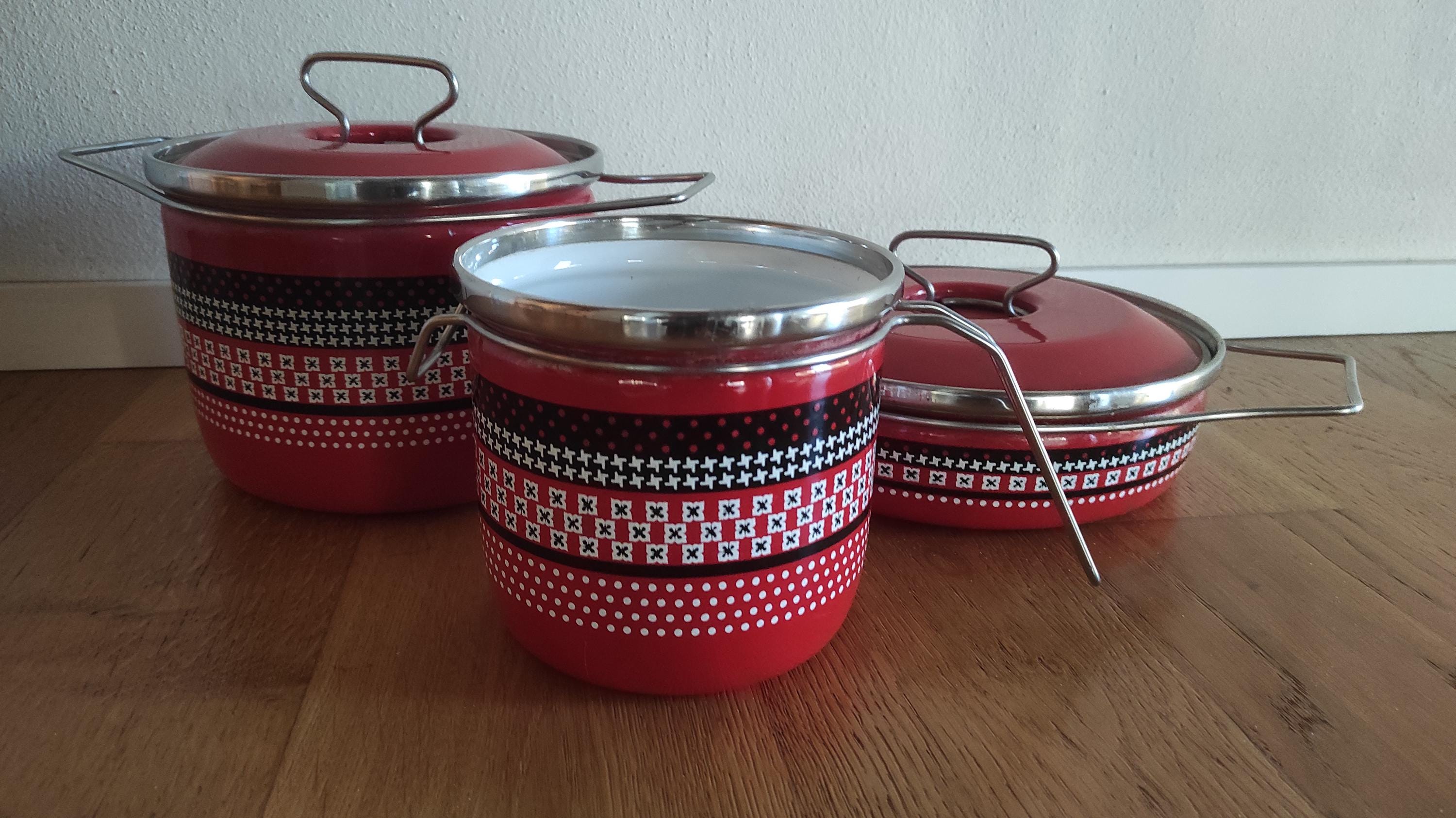 Pot émaillé Siltal | Carla Agnelli Design | Italie des années 70