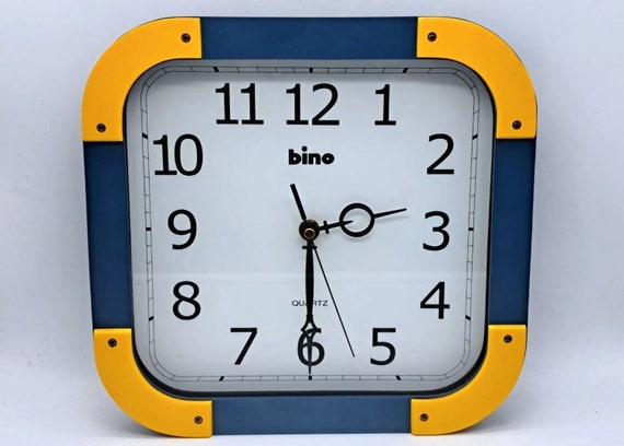 BINO 1980 年代のヴィンテージ掛け時計 - イタリア製 Lorenz Design