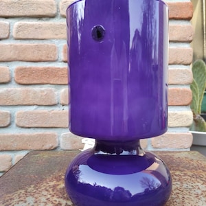 IKEA LYKTA Mushroom table lamp 24 cm - Discontinued vintage rare collection - purple color - Vintage design from the 90s