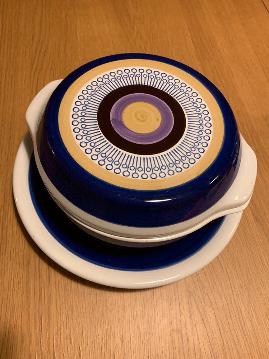 Plat rond vintage Mondovì Richard Ginori années 1960