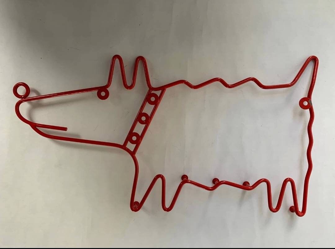 IKEA レッドドッグ ウォールコートハンガー スチール製 - ヴィンテージ