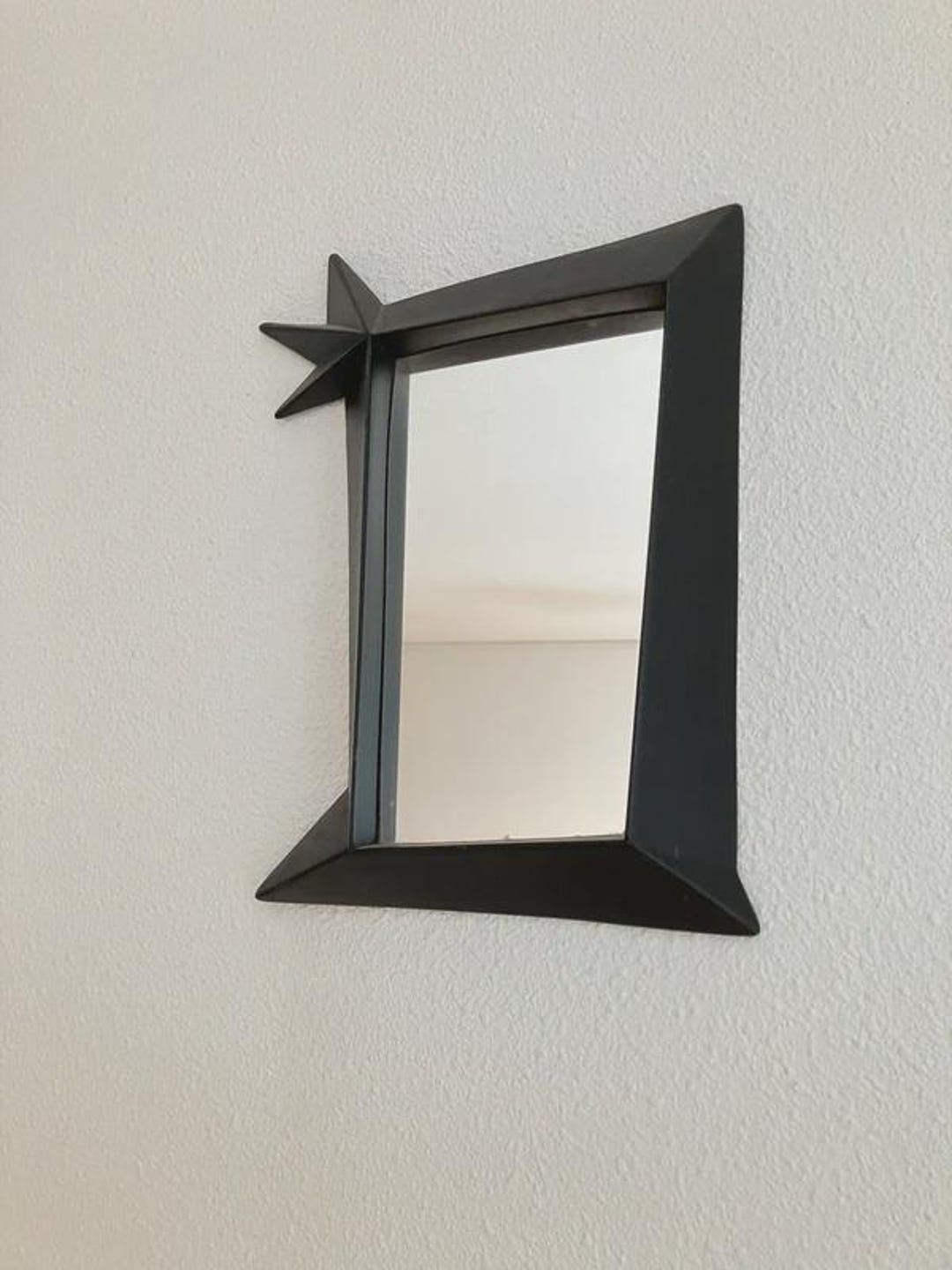 Vintage IKEA Mirror, SILL Model, 1990s Design, Black Plastic Back