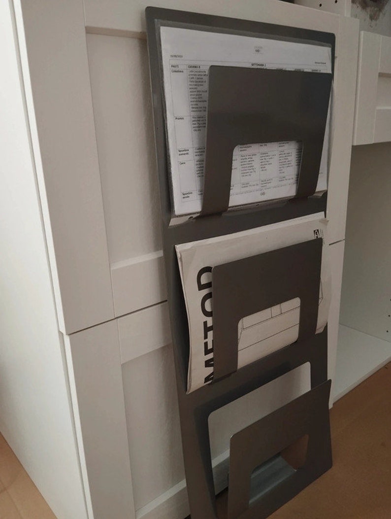 IKEA Skrissel Vintage Design From the 2000s Metal Wall Magazine Rack Etsy