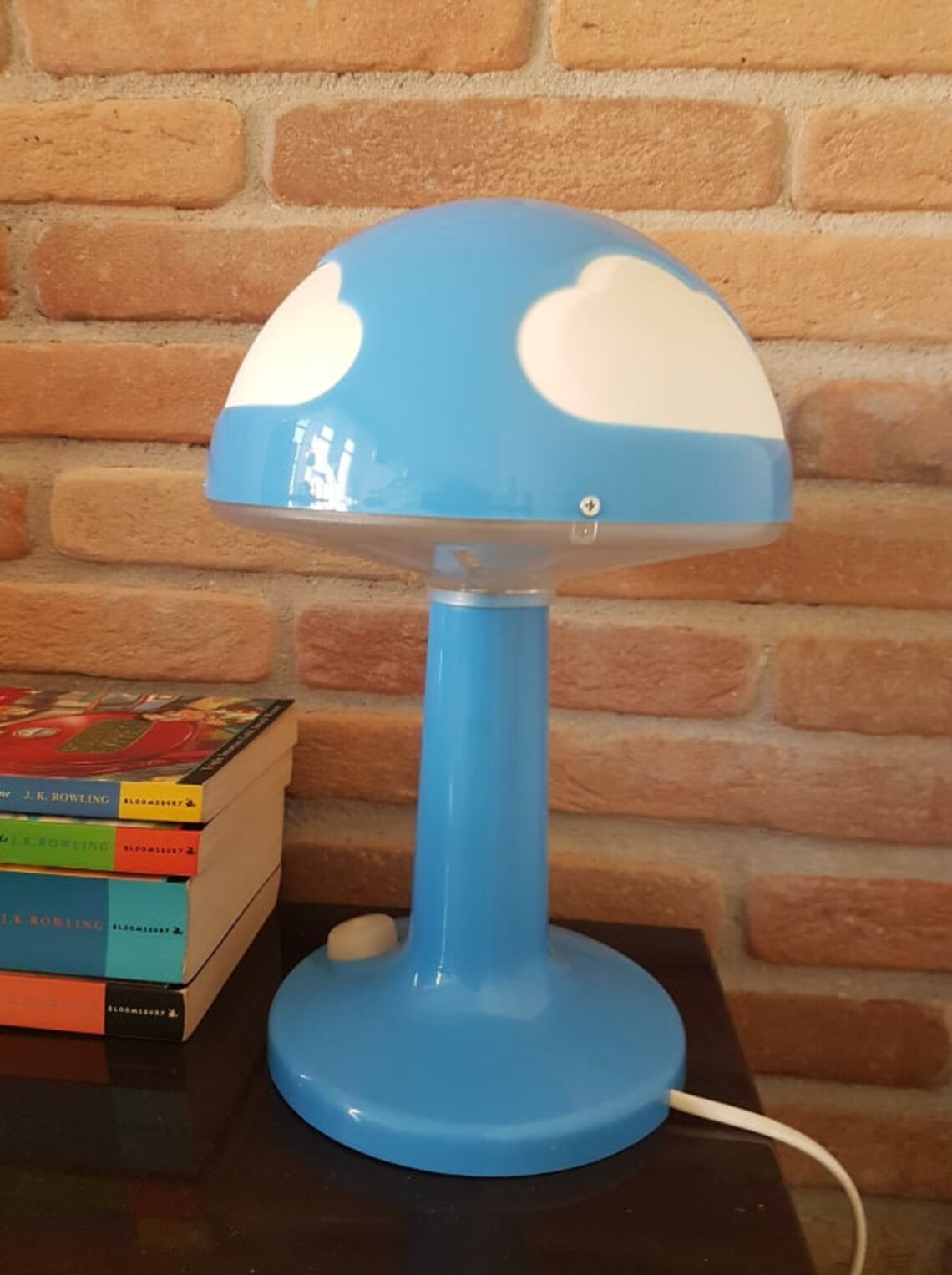 IKEA SKOJIG Cloud Blue Table Lamp for Children Vintage Etsy