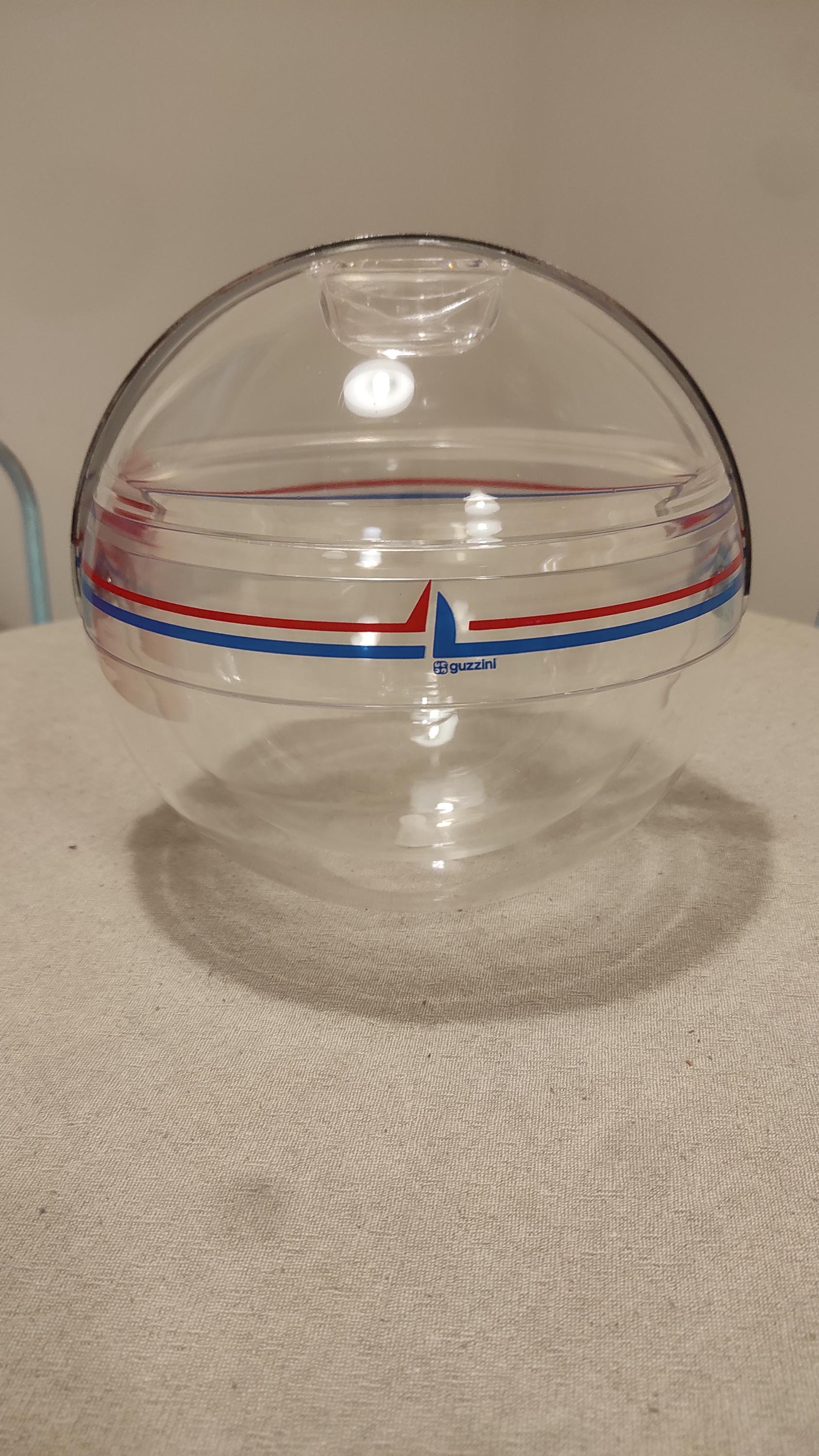 GUZZINI Ball Ice Bucket Transparent STELLA - Vintage Design Paolo