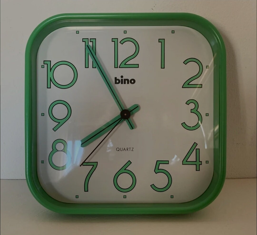 掛け時計　bino BINO 1980 年代のヴィンテージ掛け時計 - イタリア製 Lorenz Design