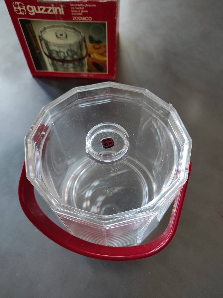 Guzzini Vintage Ice Bucket Zodiaco Series Design Ambrogio Pozzi