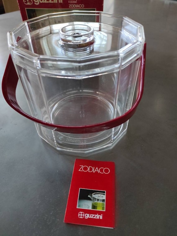 Guzzini Vintage Ice Bucket Zodiaco Series Design Ambrogio Pozzi
