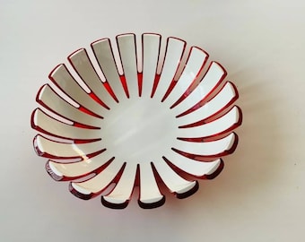 GUZZINI Acrylic Bread Basket Vintage Design 2000s 