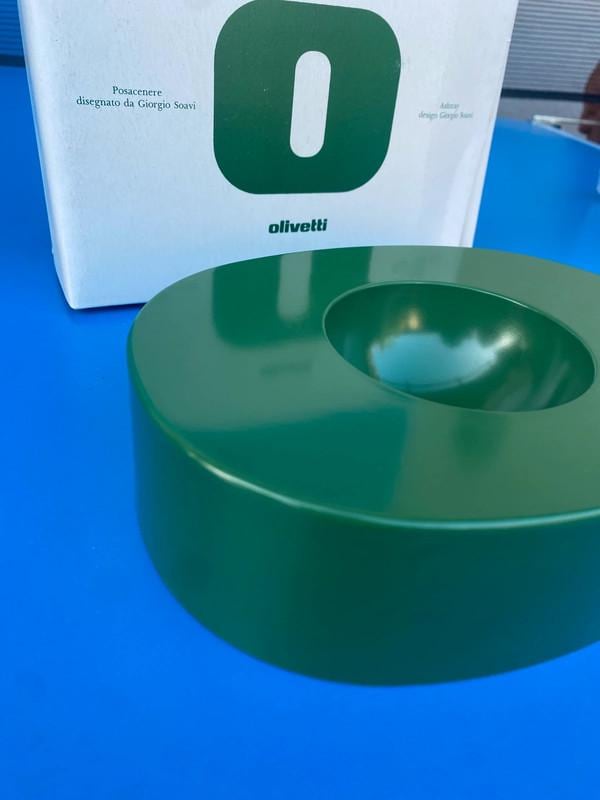 70-80's olivetti オリベッティトレイ Giorgio Soavi OLIVETTI Ashtray O Green Design by Giorgio Soavi Produced by Nuova