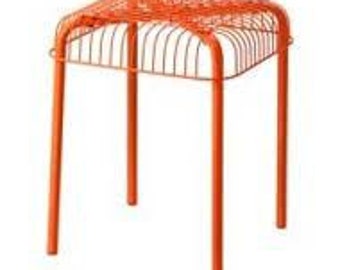 美しいオレンジ色のIKEA VASTERONスツール - 1990年代のヴィンテージ